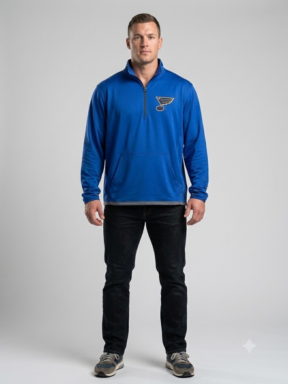 St. Louis Blues NHL Official Licensed Quarter-Zip Pullover Jacket